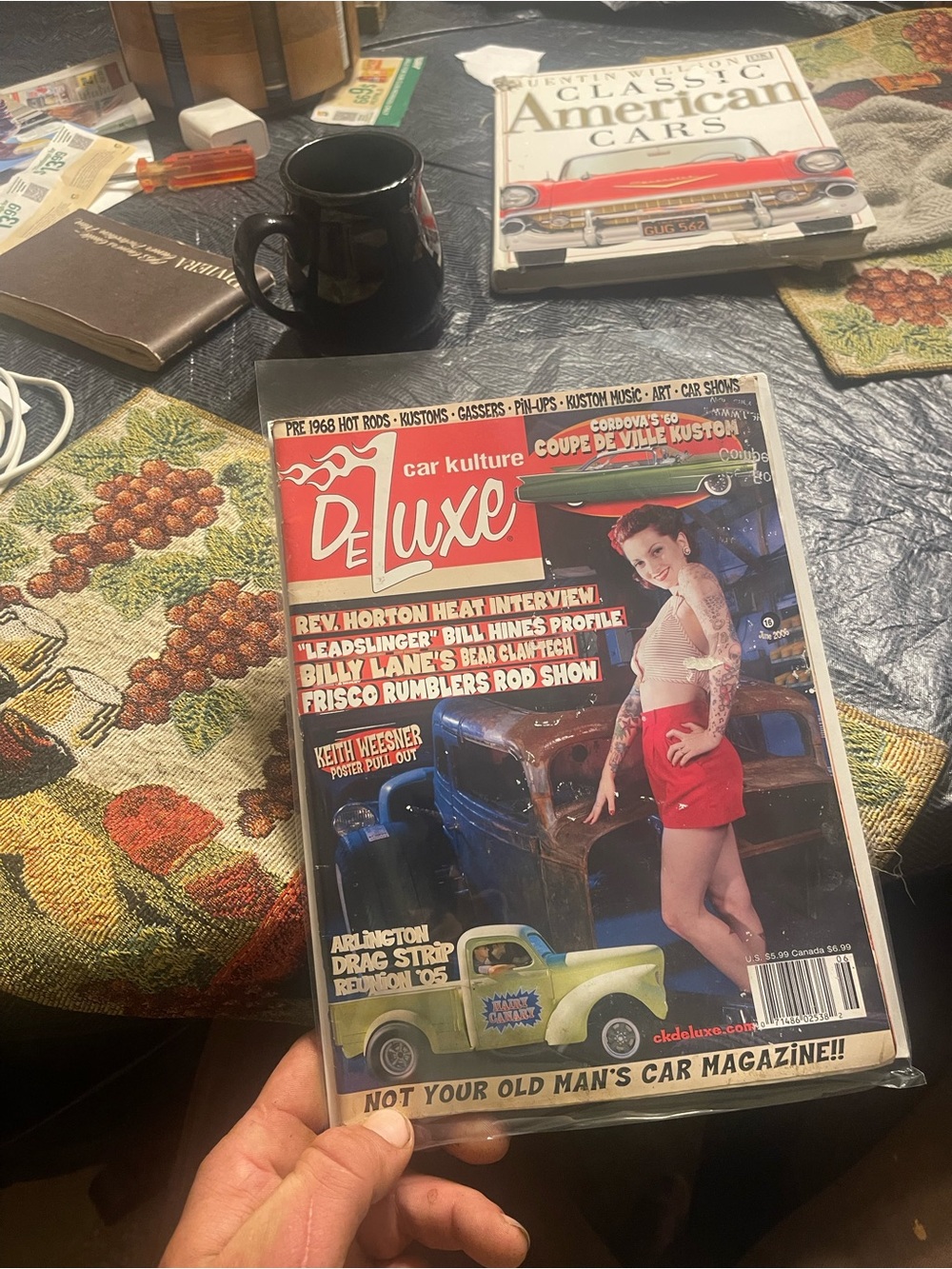 Vintage car magazine